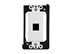 Picture of 1 Port Decorex Face Plate Insert - White - 1 of 4