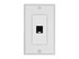 Picture of 1 Port Decorex Face Plate Insert - White - 3 of 4