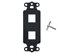 Picture of 2 Port Decorex Face Plate Insert - Black - 0 of 4