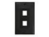 Picture of 2 Port Decorex Face Plate Insert - Black - 2 of 4