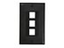 Picture of 3 Port Decorex Face Plate Insert - Black - 2 of 4