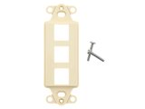 Picture of 3 Port Decorex Face Plate Insert - Ivory