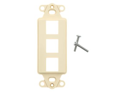 Picture of 3 Port Decorex Face Plate Insert - Ivory