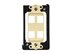 Picture of 4 Port Decorex Face Plate Insert - Ivory - 1 of 4