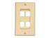 Picture of 4 Port Decorex Face Plate Insert - Ivory - 2 of 4