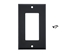 Picture of Single Gang Decorex Wall Plate - Black - 0 of 1