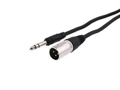 Picture of XLR Male to 1/4 Stereo Plug - 3 FT