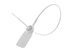 Picture of 12 1/2 Inch Standard White Pull Tight Plastic Seal with Steel Locking Piece - 100 Pack - 1 of 3