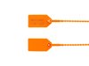 Picture of 8 Inch Light-Duty Orange Pull Tight Plastic Seal - 100 Pack