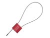 Picture of Security Tie - 12 Inch Red Pull Tight Galvanized Steel Cable Seal with 2.5mm wire - 50 Pack