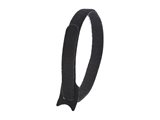 Picture of 12 Inch Black Hook and Loop Tie Wrap - 10 Pack