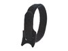 Picture of 8 Inch Black Hook and Loop Tie Wrap - 10 Pack