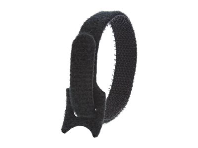 Picture of 8 Inch Black Hook and Loop Tie Wrap - 50 Pack