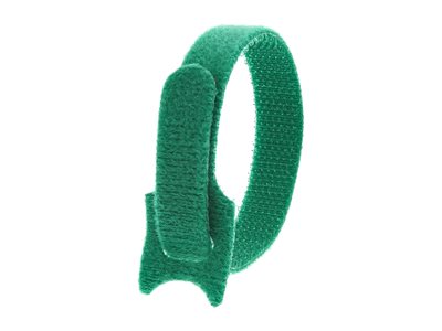 Picture of 8 Inch Green Hook and Loop Tie Wrap - 50 Pack