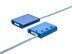 Picture of Security Tie - 12 Inch Blue Blank Pull Tight Galvanized Steel Cable Seal with 3.5mm wire - 50 Pack - 1 of 2