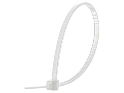 Picture of 6 Inch Natural Miniature Nylon Cable Tie - 100 Pack