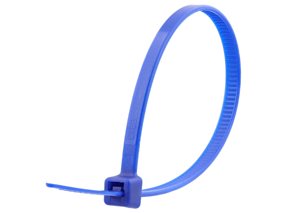 Picture of 6 Inch Blue Intermediate Nylon Cable Tie - 100 Pack