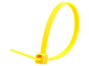 Picture of 6 Inch Yellow Intermediate Nylon Cable Tie - 100 Pack