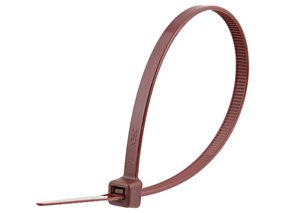 Picture of 8 Inch Brown Standard Nylon Cable Tie - 100 Pack