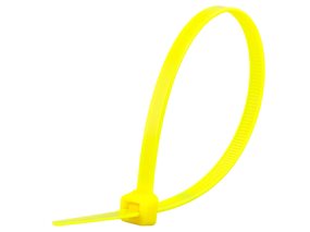 Picture of 8 Inch Fluorescent Yellow Standard Cable Tie - 100 Pack