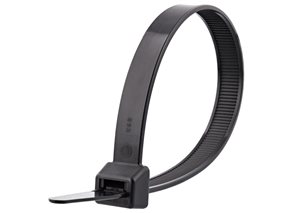 Picture of 11 5/8 Inch Black UV Extra Heavy Duty Cable Tie - 100 Pack