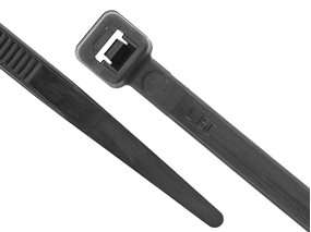 Picture of 15 Inch Black UV Standard Nylon Cable Tie - 100 Pack