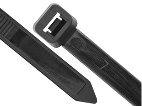 Picture of 18 Inch Black UV Heavy Duty Cable Tie - 100 Pack