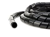 Picture of Black 3/8 Inch Polyethylene Spiral Wrap - 50 Feet