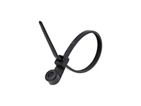 4 Inch Black Mount Head Cable Tie