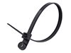 8 3/4 Inch Black Mount Head Cable Tie