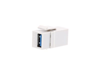 Picture of USB 3.0/2.0 A Female to A Female Keystone Coupler - White