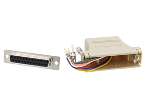 Picture of Modular Adapter Kit - DB25 Female to RJ45 - Beige