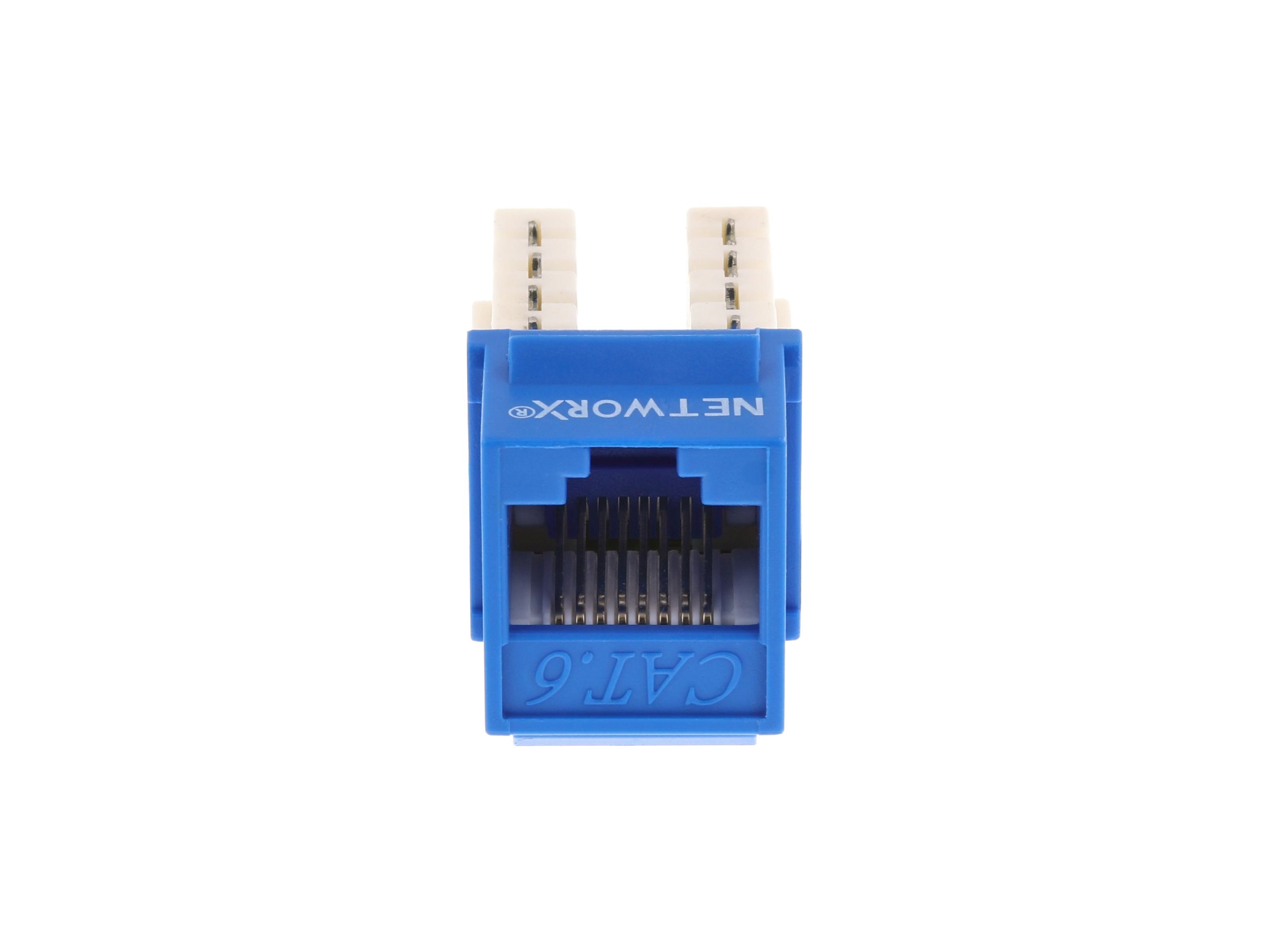 CAT6 SpeedTerm Keystone Jack 90 Degree 110 UTP - Blue | Computer Cable ...