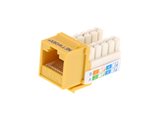 Picture of Cat 6 SpeedTerm Keystone Jack 90 Degree 110 UTP - Yellow