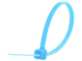 Picture of 4 Inch Fluorescent Blue Miniature Cable Tie - 500 Pack