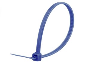 Picture of 8 Inch Blue Standard Nylon Cable Tie - 100 Pack