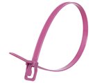 Picture of 14 Inch 120 Lbs Purple Releasable/Reusable Cable Tie - 100 Pack