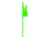 Picture of 6 Inch 50 Lbs Fluorescent Green Releasable/Reusable Cable Tie - 100 Pack - 2 of 5