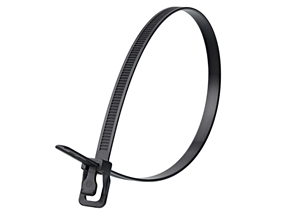 Picture of 14 Inch 120 Lbs Heat Stabilized Releasable/Reusable Cable Tie - 100 Pack