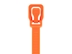 Picture of 24 Inch 120 Lbs Fluorescent Orange Releasable/Reusable Cable Tie - 20 Pack - 1 of 2