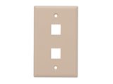 Picture of 2 Port Keystone Faceplate - Single Gang - Beige