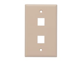 Picture of 2 Port Keystone Faceplate - Single Gang - Beige