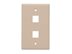 Picture of 2 Port Keystone Faceplate - Single Gang - Beige - 0 of 1