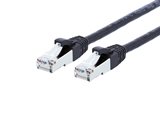 Picture of CAT8 Ethernet Patch Cable - 1 FT, Black, Booted