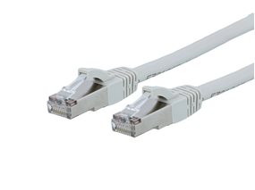 Picture of CAT8 Ethernet Patch Cable - 1 FT, Gray, Booted