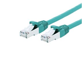 Picture of CAT8 Ethernet Patch Cable - 1 FT, Green, Booted