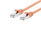 Picture of CAT8 Ethernet Patch Cable - 1 FT, Orange, Booted