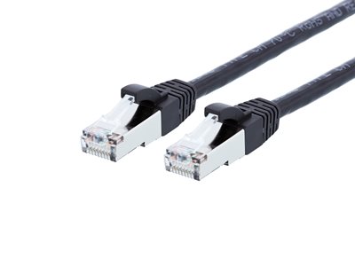 Picture of CAT8 Ethernet Patch Cable - 6 IN, Black, Booted