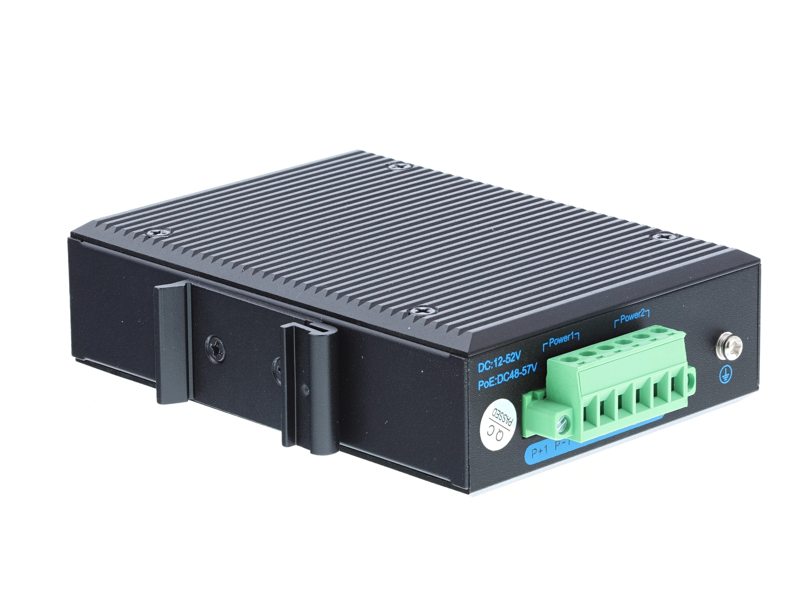 Industrial Gigabit Fiber Media Converter - 1000Base-LX, LC Multimode ...