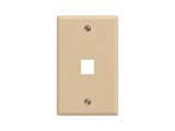 Picture of 1 Port Keystone Faceplate - Single Gang - Ivory